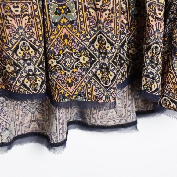 NWOT Ecote Urban Outfitters boho tunic top mini dress ethnic print festival new - Picture 5 of 5